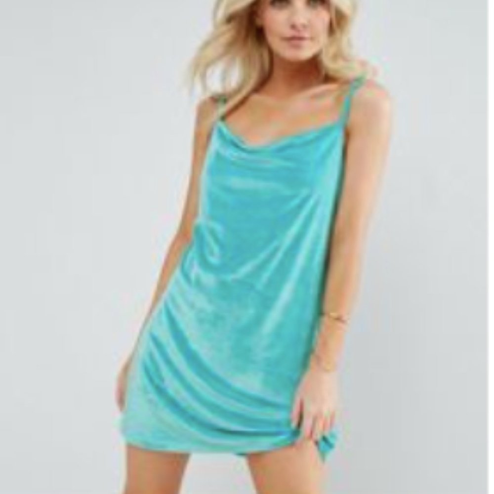 ASOS petite cowl neck slip dress